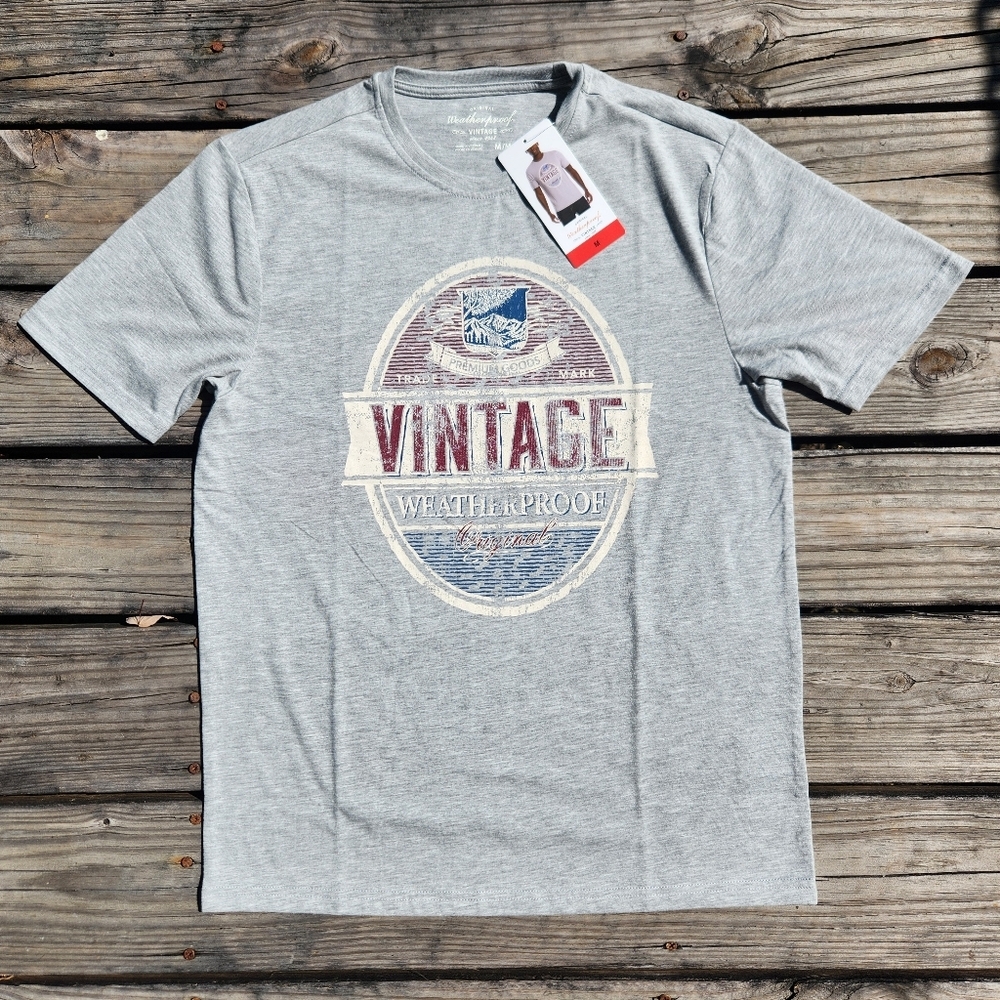 Vintage Weatherproof Original 1948 Mens T Shirt Crew Neck Short Sleeve M L XL XX